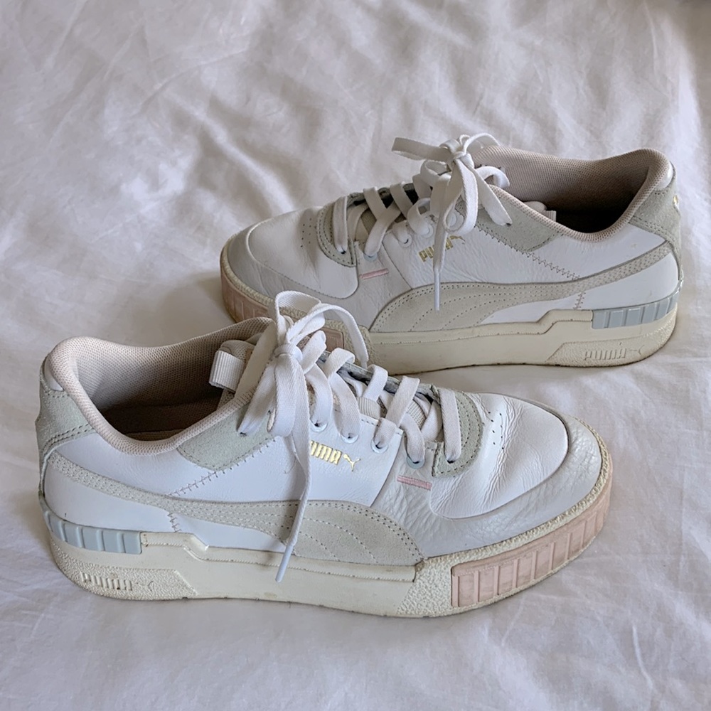 Puma platform leather sneakers